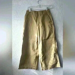 Uniqlo Khaki Wide Leg Pants